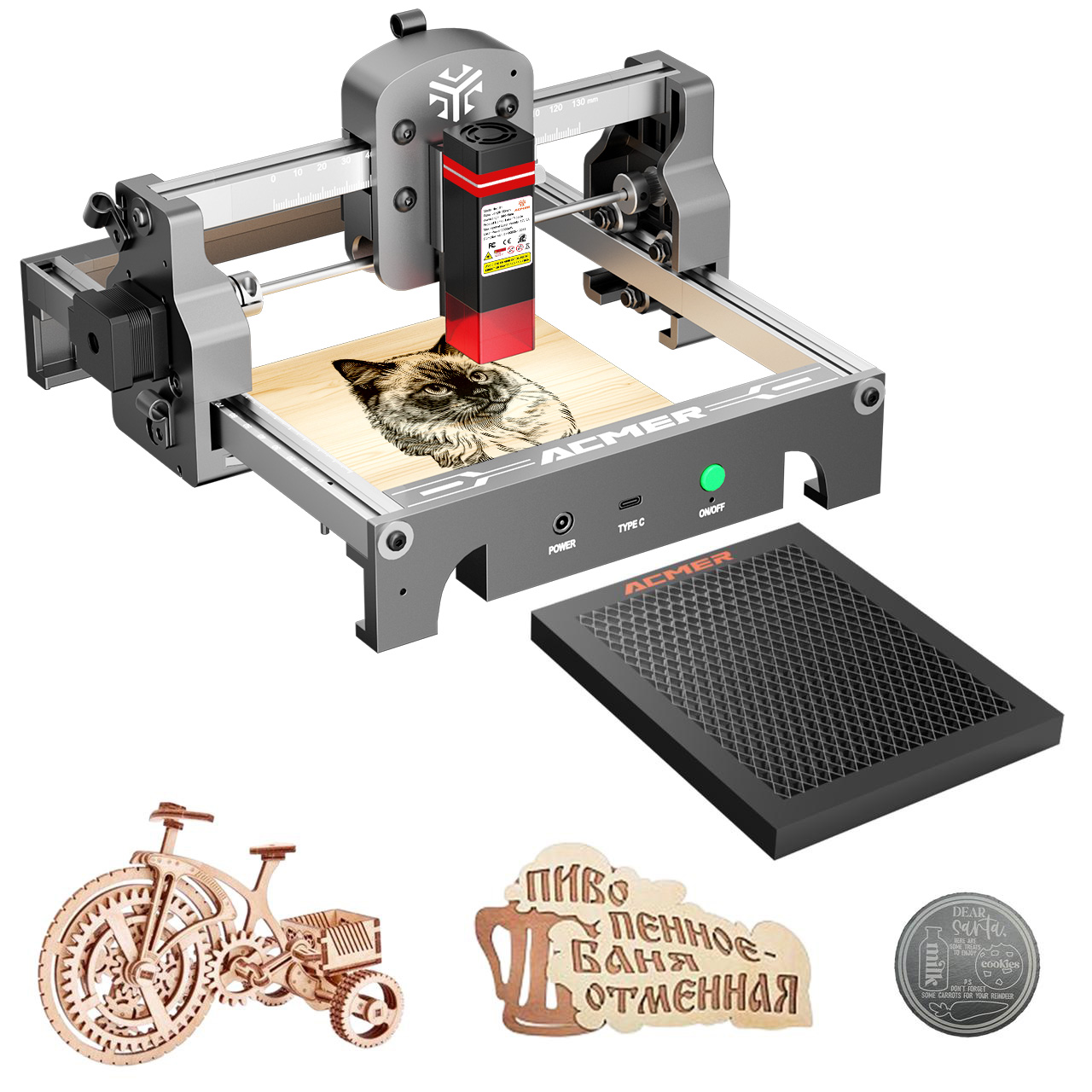 Mini Laser Engraver Cnc Router - ACMER Mini Taşınabilir Lazer Oyma Makinesi,