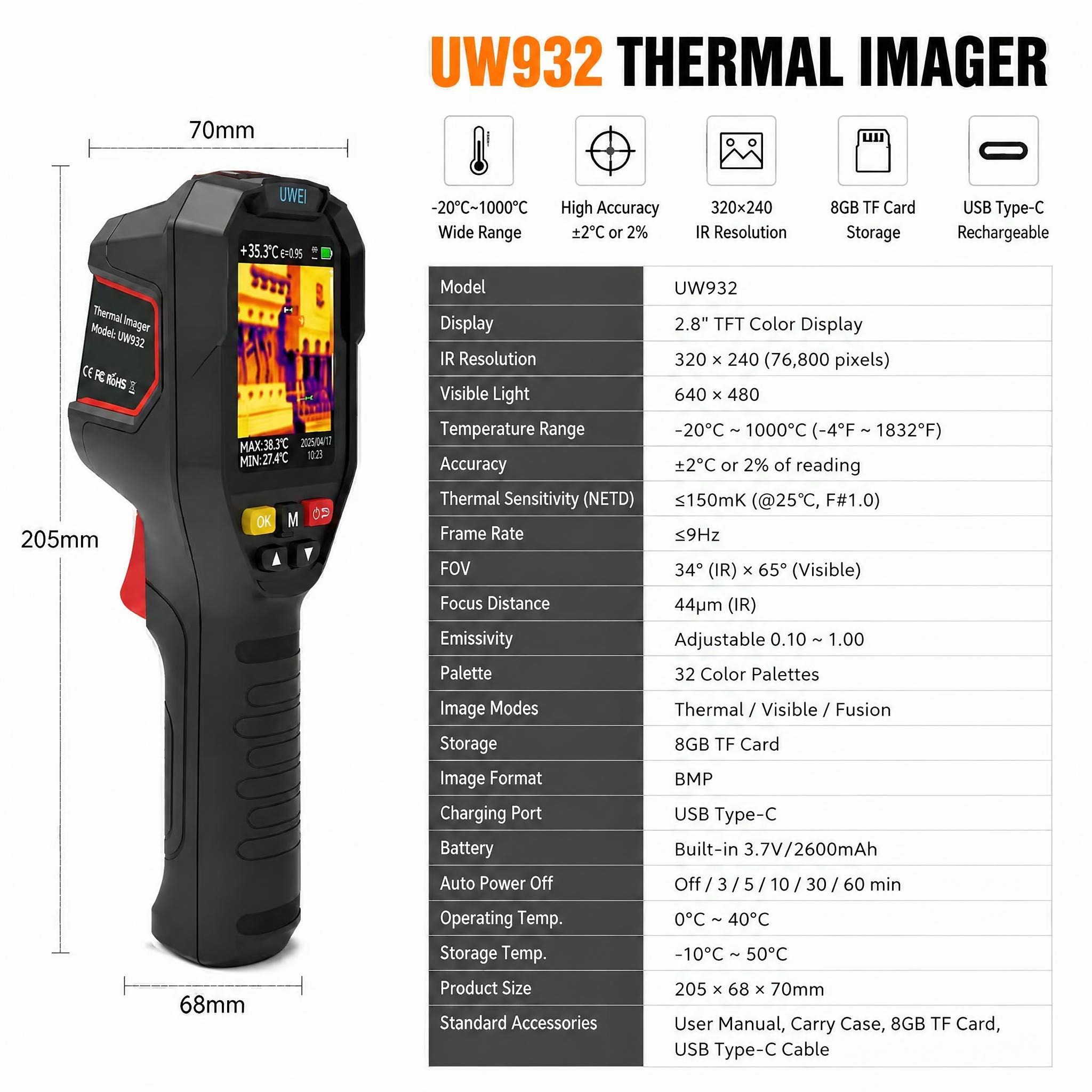 El Tipi Termal Görüntüleyici 3 - Thermal Imaging Camera Pcb Repair incelemesi ve fiyatı